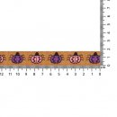25 mtr GEWEVEN BAND LIEVEHEERSBEESTJES 17MM 67481-01 Goud, Roze