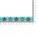 25 mtr GEWEVEN BAND LIEVEHEERSBEESTJES 17MM 67481-02 Blauw