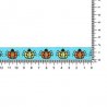 25 mtr GEWEVEN BAND LIEVEHEERSBEESTJES 17MM 67481-02 Blauw