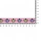 GEWEVEN BAND LIEVEHEERSBEESTJES 17MM 67481-04 Roze