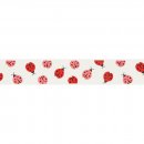18.4 mtr RIPSLINT LIEVEHEERSBEESTJE 25MM 22382-25-009 wit roze