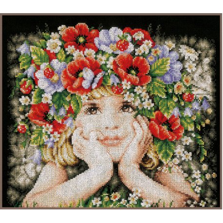 TELPAKKET KIT MEISJE MET BLOEMEN PN-0156698