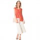 Burda 6126 Blouses van Viscose, crepe, katoen of Linnen
