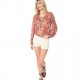 Burda 6126 Blouses van Viscose, crepe, katoen of Linnen
