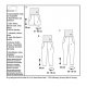 Burda 6124 Broeken van Viscose, crepe of katoen