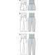 Burda 6124 Broeken van Viscose, crepe of katoen