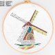 SIMY'S BORDUURPAKKET VOORBEDRUKT MOLEN 40X40CM 14641-DB2863