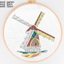 SIMY'S BORDUURPAKKET VOORBEDRUKT MOLEN 40X40CM 14641-DB2863