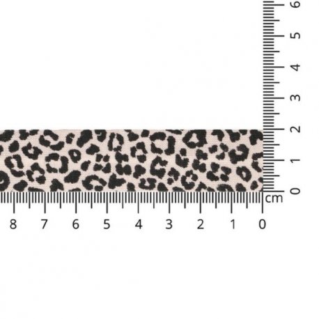 OAKI DOKI TRICOT BIAISBAND LUIPAARD PRINT 20MM Roze PR20-03-3003