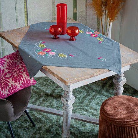 TAFELKLEED KIT KLEURIGE BLOEMEN  PN-0169849