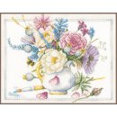 TELPAKKET KIT WITTE POT MET BLOEMEN PN-0165375
