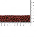 5x 3 mtr OAKI DOKI TRICOT BIAISBAND LUIPAARD PRINT 20MM rood PR20-03-3007