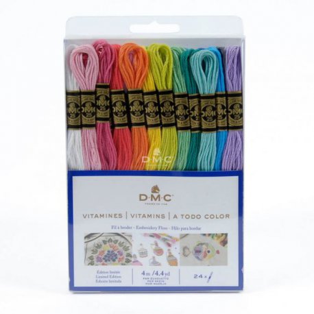 DMC MOULINÉ SPLIJTZIJDE ASSORTIMENT 24X4M VITAMINS