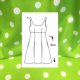 Stof voor jurk model A van Burda 6536 Katoen met Grote Stippen 115295  groen