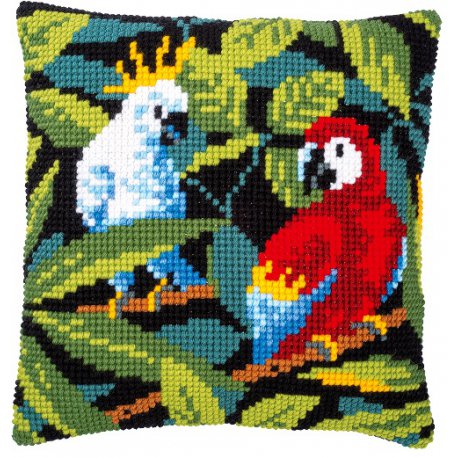KRUISSTEEKKUSSEN KIT TROPISCHE VOGELS  PN-0186881