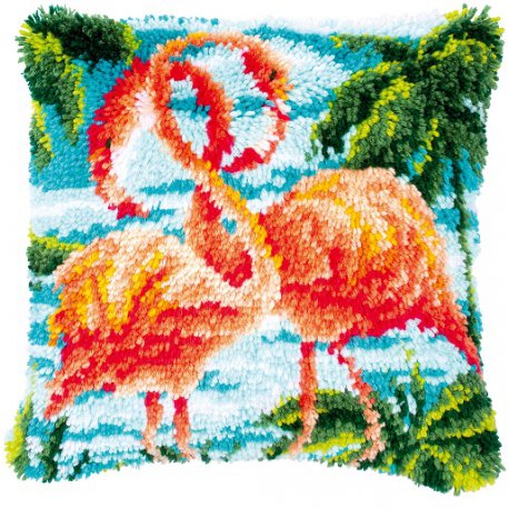 KNOOPKUSSEN KIT FLAMINGO'S PN-0186006