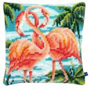 KRUISSTEEKKUSSEN KIT FLAMINGO'S  PN-0155019