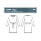 LET OP PRE-ORDER Pakket jurk model D2154 uit Miss Doodle herfst winter 2021 art Viscose Stof Discharge Bloemen 16165 grijs 067