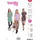 Burda 6087 Jurkjes van Jersey