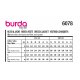 Burda 6078 Jurkjes Wol, Gabardine of Stofmenging