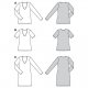 Burda 6075 Jurkje en shirts van Jersey