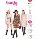 Burda 6055 Jurkjes van katoen, Crepe, jacquard of Stofmenging