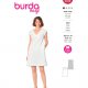 Burda 6048 Jurk van katoen, Linnen, Satijn, pique of Stofmenging