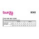 Burda 6048 Jurk van katoen, Linnen, Satijn, pique of Stofmenging