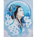 PAINT BY NUMBER KIT ASIAN LADY IN BLUE PN-0195429