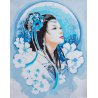 PAINT BY NUMBER KIT ASIAN LADY IN BLUE PN-0195429