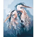 PAINT BY NUMBER KIT GROTE BLAUWE REIGERS  PN-0194388