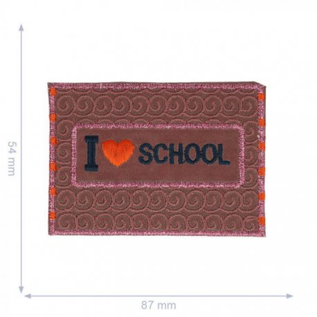 APPLICATIE LOVE SCHOOL REFLECTEREND 87X54MM 10228791