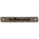 Leren label Met Liefde Gemaakt 7 x 1 cm. 	020.1179 kleur 002