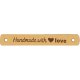 Leren Label Handmade with Love 020.1180 kleur 001