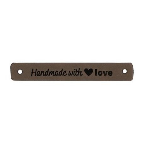 Leren Label Handmade with Love 020.1180 kleur 003