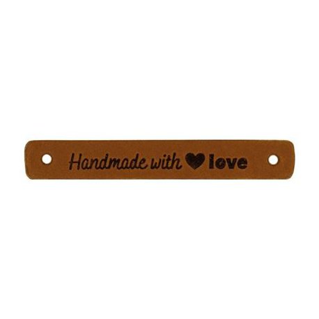 Leren Label Handmade with Love 020.1180 kleur 004