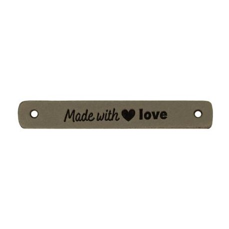 Leren Label Handmade with Love 020.1181 kleur 002