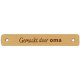 Leren Label Gemaakt door Oma 7 x 1 cm 020.1182 kleur 001