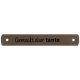 Leren Label Gemaakt door Tante 7 x 1 cm 020.1183 kleur 003