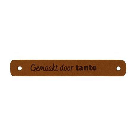 Leren Label Gemaakt door Tante 7 x 1 cm 020.1183 kleur 004
