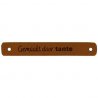 5x2stuks Leren Label Gemaakt door Tante 7 x 1 cm 020.1183 kleur 004
