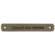 Leren Label Gemaakt door Mama 7 x 1 cm 020.1184 kleur 002