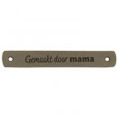 5x2stuks Leren Label Gemaakt door Mama 7 x 1 cm 020.1184 kleur 002