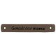 Leren Label Gemaakt door Mama 7 x 1 cm 020.1184 kleur 003
