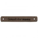 5x2stuks Leren Label Gemaakt door Mama 7 x 1 cm 020.1184 kleur 003