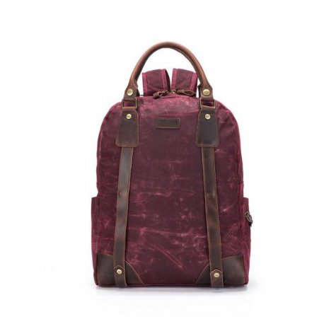 DELLA Q CANVAS RUGZAK 35,6X45,7X11,4CM ROOD 99611