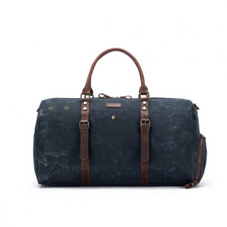 DELLA Q CANVAS WEEKENDTAS 55,9X30,5X25,4CM BLAUW 99629