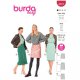 Burda 6073 Rokken van Gabardine, Boucle of Twill/denim