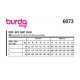 Burda 6073 Rokken van Gabardine, Boucle of Twill/denim