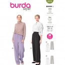 Burda 6079 Broeken van Gabardine, Stofmenging, leer of katoen/denim